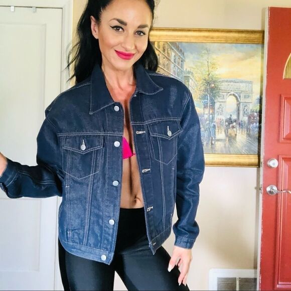 One Tough Brand denim jean jacket - Picture 1 of 6